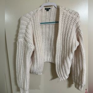 Chunky cropped wild fable sweater cardigan